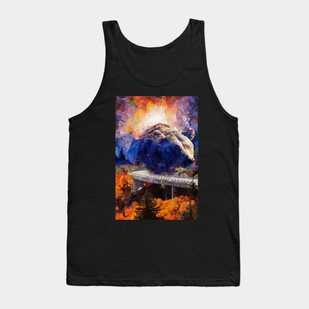 Big mountain bear on highway Tank Top by Ariela-Alez